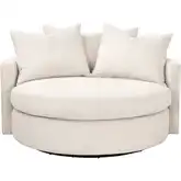 Lourne Grand Swivel Accent Chair in LiveSmart Gellar Linen Performance Fabric